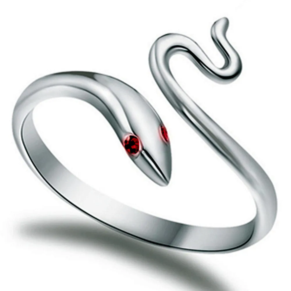 Simple Open Adjustable Rings For Women Snake Red Zircon Cocktail Finger Ring Jewelry
Simple Open Adjustable Rings For Women Snake Red Zircon Cocktail Finger Ring Jewelry