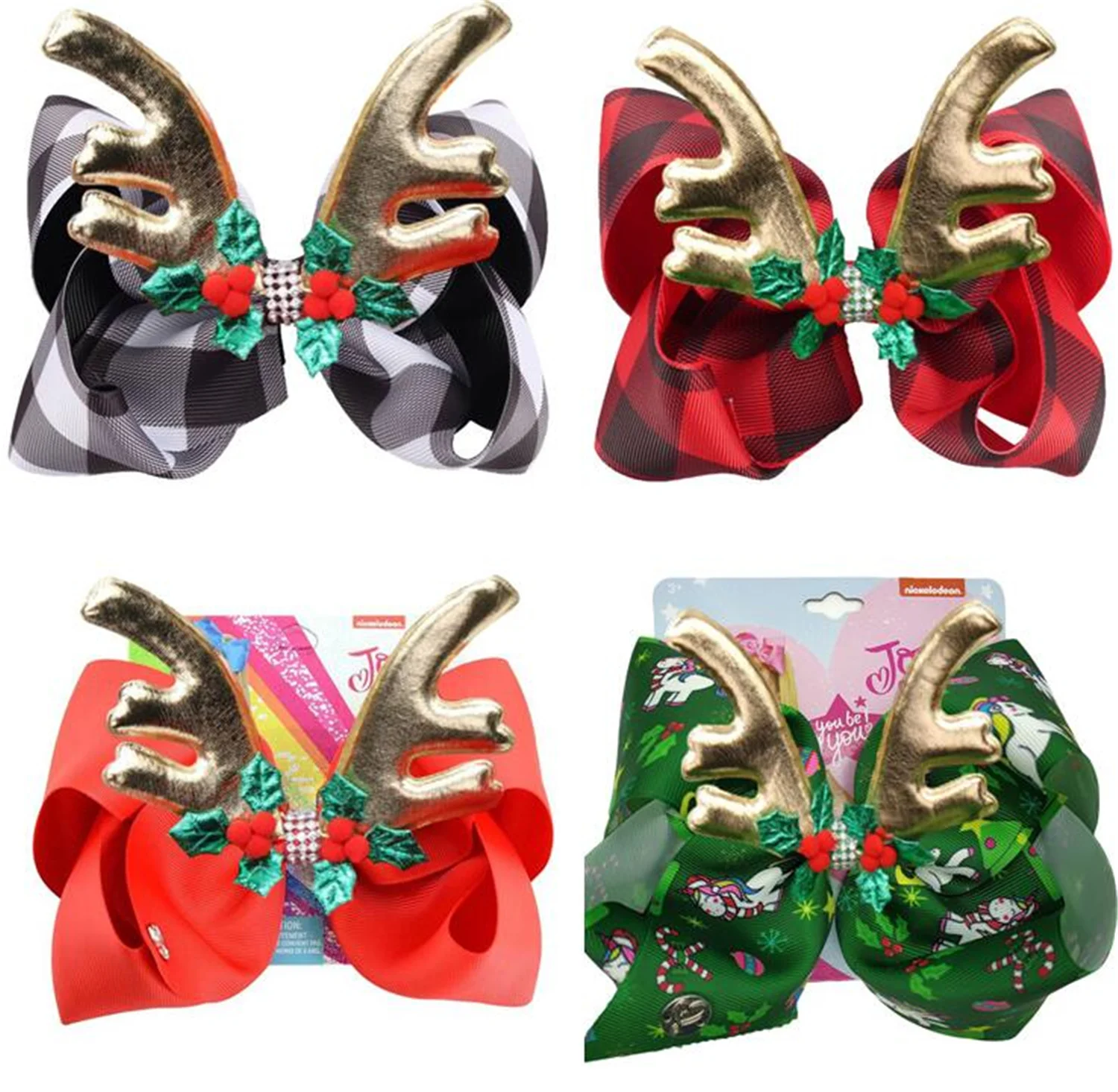 NEW Christmas Plaid 8inch Hair Bow Girls Bowknot Hair Clip Foil Printed Deer Horn Antler Ribbon BowKnot Hair Accessories 8pcs
NEW Christmas Plaid 8inch Hair Bow Girls Bowknot Hair Clip Foil Printed Deer Horn Antler Ribbon BowKnot Hair Accessories 8pcs
