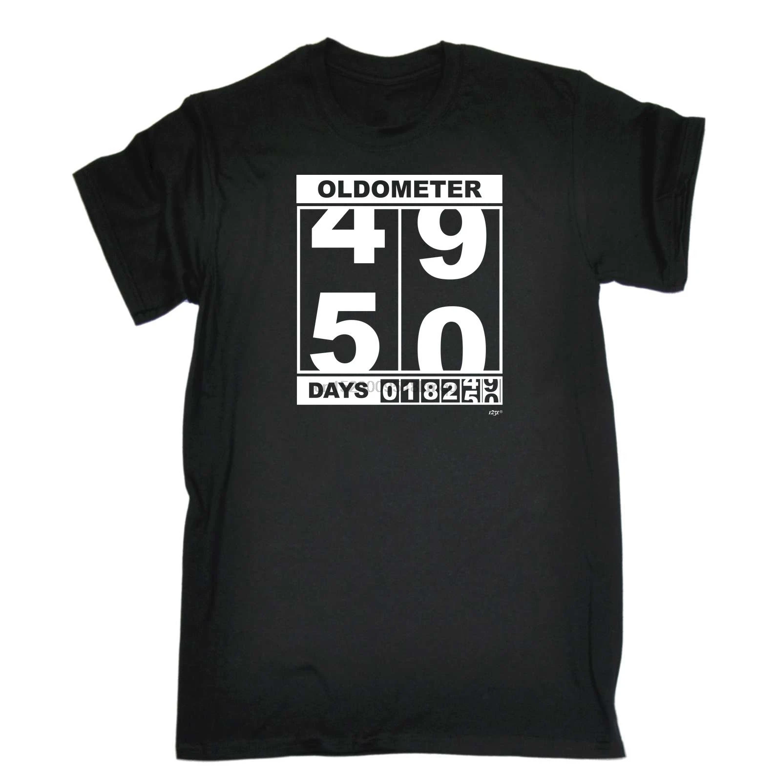 Забавная новинка Мужская футболка футболка-Oldometer 4950 дней на заказ с принтом в