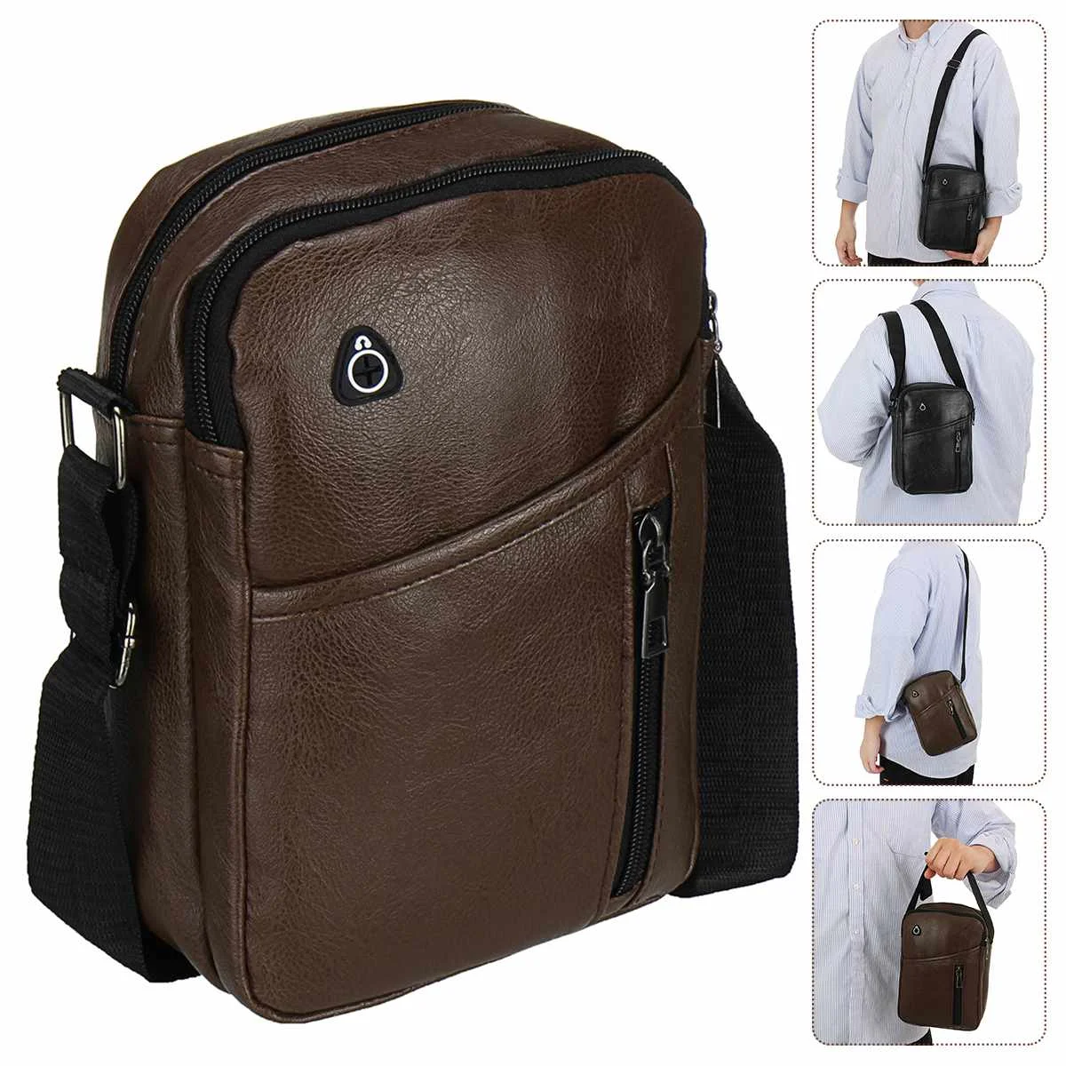 Men Crossbody Bag Shoulder Business Bags Zippers Faux Leather Large Male Men's Messenger Bags Waterproof Travel Fashion Bag
Men Crossbody Bag Shoulder Business Bags Zippers Faux Leather Large Male Men's Messenger Bags Waterproof Travel Fashion Bag