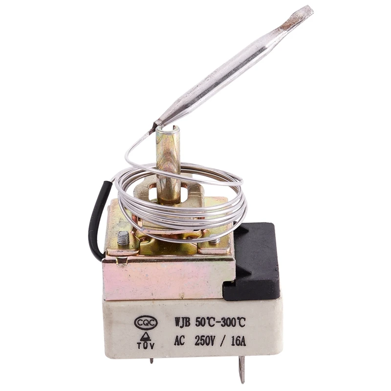 AC 16A 250V 50 до 300 градусов Цельсия 3 Pin NC капиллярный термостат для электрической печи
AC 16A 250V 50 до 300 градусов Цельсия 3 Pin NC капиллярный термостат для электрической печи
