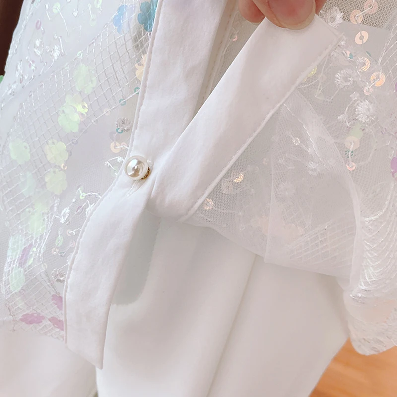 Newest HIGH STREET Fashion 2021 Designer Blouse Women's Short Sleeve Sequined Beading Blouse Shirt
Newest HIGH STREET Fashion 2021 Designer Blouse Women's Short Sleeve Sequined Beading Blouse Shirt