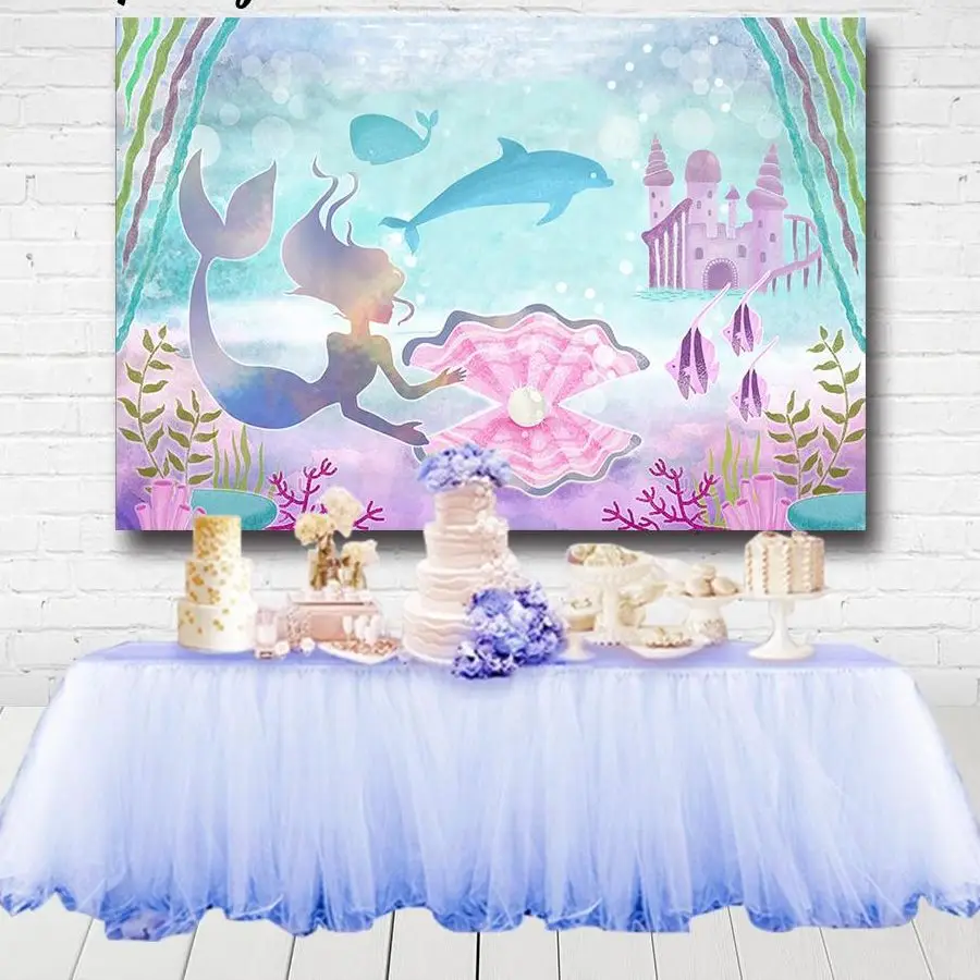 Under The Sea Mermaid Theme Backdrops For Photography Castle Mussel Girls Birthday Party Backgrounds Photo Studio
Under The Sea Mermaid Theme Backdrops For Photography Castle Mussel Girls Birthday Party Backgrounds Photo Studio