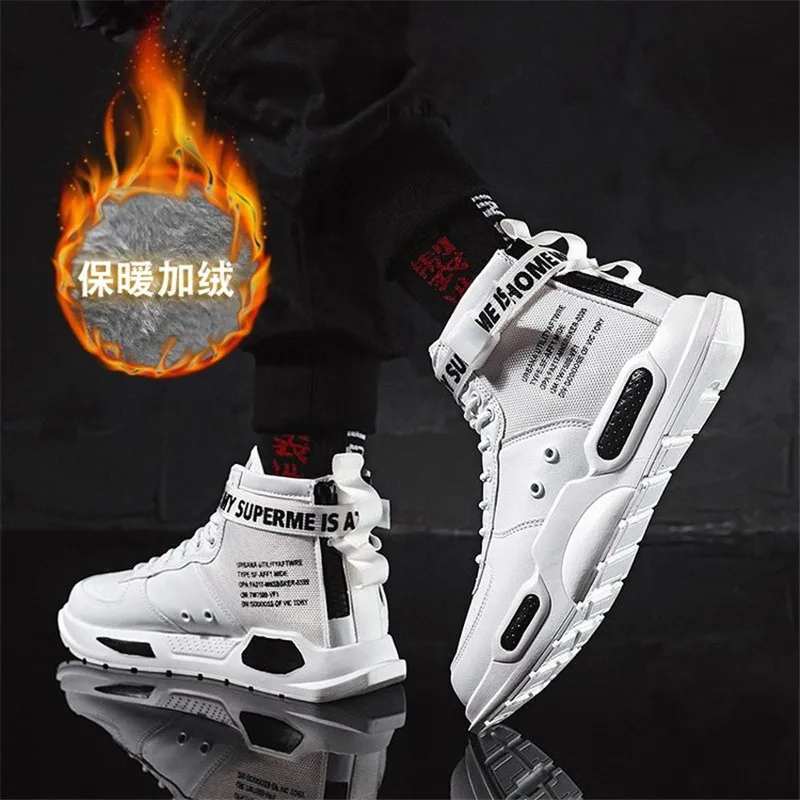 men Skateboard shoes Add velvet to keep warm shoes sneakers trainers couple high-top loafers Thick bottom sports tides shoes
men Skateboard shoes Add velvet to keep warm shoes sneakers trainers couple high-top loafers Thick bottom sports tides shoes
