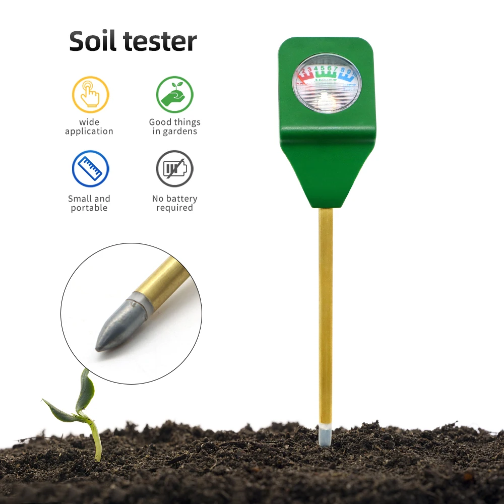 

Мини-измеритель влажности, металлический зонд, прибор для тестирования садовых растений, цветов, Анализатор воды