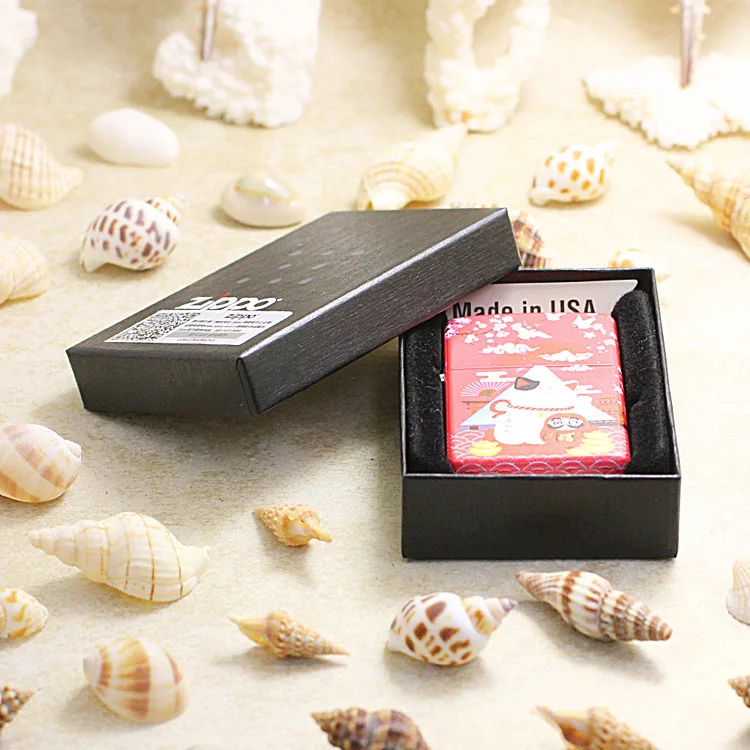 Genuine Zippo oil lighter copper Red Cherry Cat cigarette Kerosene lighters Gifts With anti-counterfeiting code 205
Genuine Zippo oil lighter copper Red Cherry Cat cigarette Kerosene lighters Gifts With anti-counterfeiting code 205