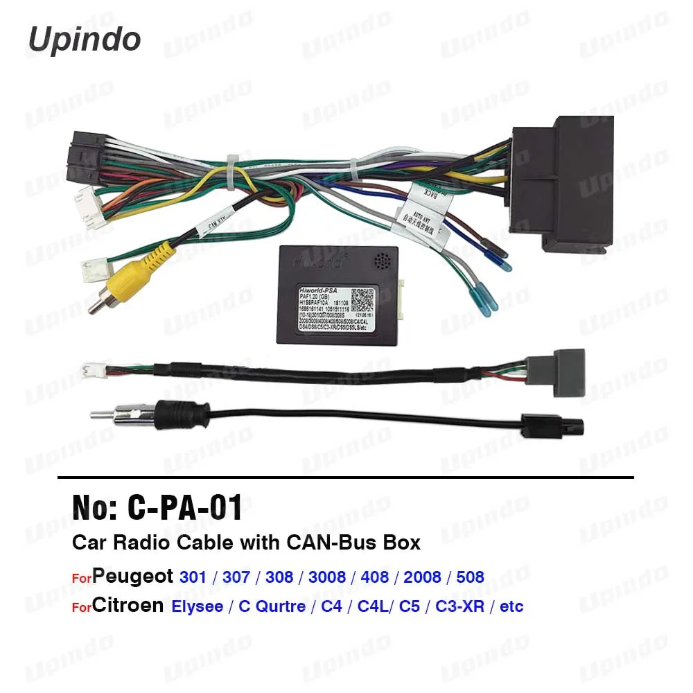 Car Radio Cable CAN BUS for PEUGEOT 301 307 408 3008 Citroen C4L C3-XR Power Wiring Harness Android Multimedia Connector Socket
Car Radio Cable CAN BUS for PEUGEOT 301 307 408 3008 Citroen C4L C3-XR Power Wiring Harness Android Multimedia Connector Socket