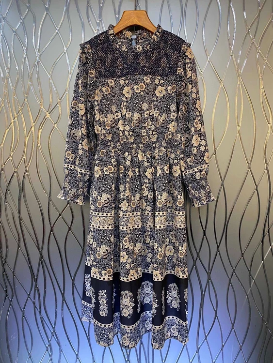 2021 new women fashion round neck embroidered flower pattern decoration waist long sleeve skirt dress 1022
2021 new women fashion round neck embroidered flower pattern decoration waist long sleeve skirt dress 1022