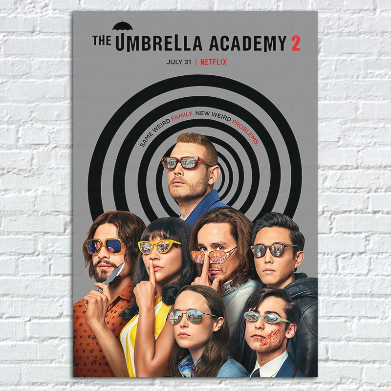 TV Comedy Umbrella Academy Wall Art Poster Home Room Decoration Silk Fabric Print 2020 Season 2 Movie Picture
TV Comedy Umbrella Academy Wall Art Poster Home Room Decoration Silk Fabric Print 2020 Season 2 Movie Picture
