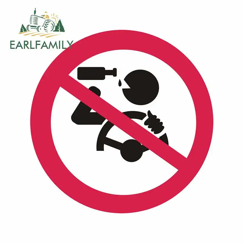 EARLFAMILY 13 см x для водителей напитков Водонепроницаемая наклейка виниловый