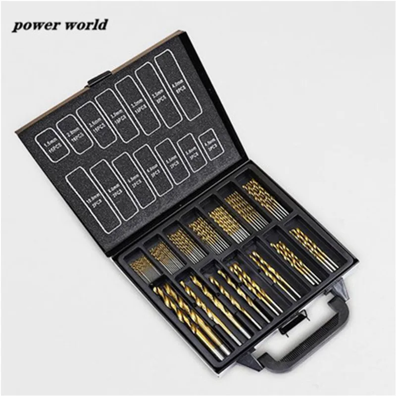 99pcs/set High Speed Steel Twist Drill Bit Set 1.5-10mm Titanium Coated Surface For Drilling Soft Metal Woodworking
99pcs/set High Speed Steel Twist Drill Bit Set 1.5-10mm Titanium Coated Surface For Drilling Soft Metal Woodworking