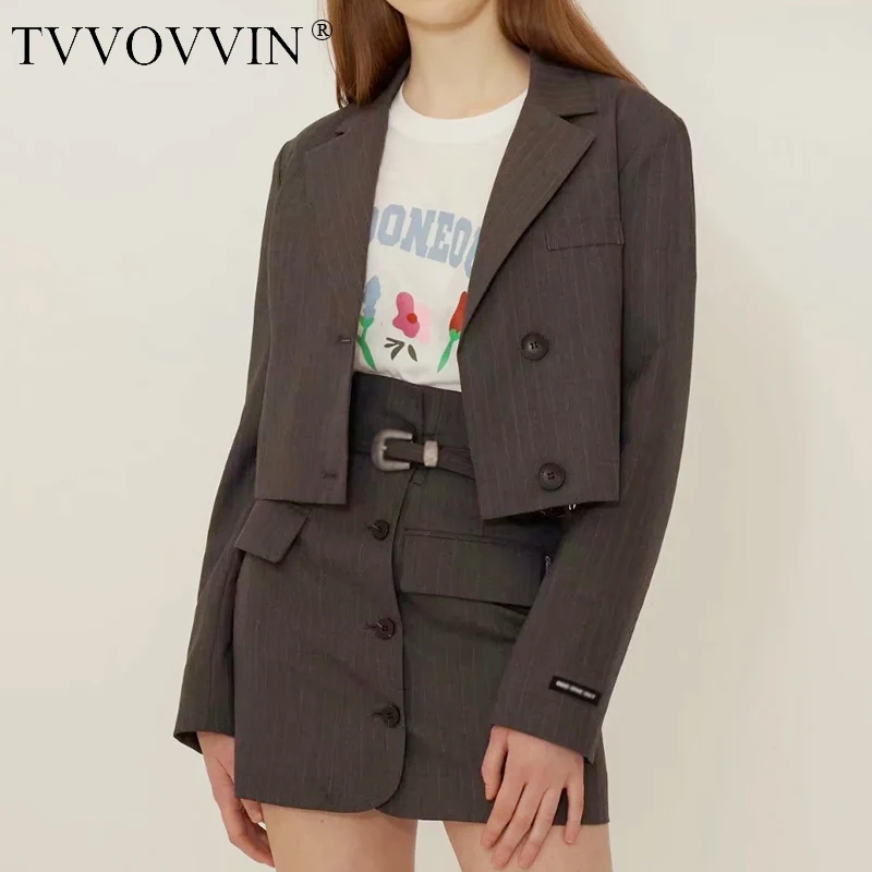 TVVOVVIN Women Notched Collar Crop Blazer With Buckle Tailored Mini Skirt Two Pieces Sets Girl's Suit Set E14P
TVVOVVIN Women Notched Collar Crop Blazer With Buckle Tailored Mini Skirt Two Pieces Sets Girl's Suit Set E14P