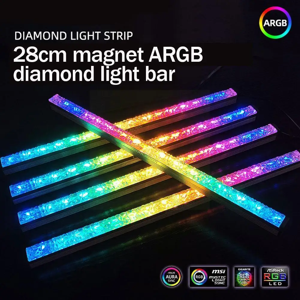 COOLMOON Cool Moon Diamond Light Bar Case Decorative Bar Synchronous Symphony Shenguang LED Light Light Bar Rigid Magnetic S0C8
COOLMOON Cool Moon Diamond Light Bar Case Decorative Bar Synchronous Symphony Shenguang LED Light Light Bar Rigid Magnetic S0C8