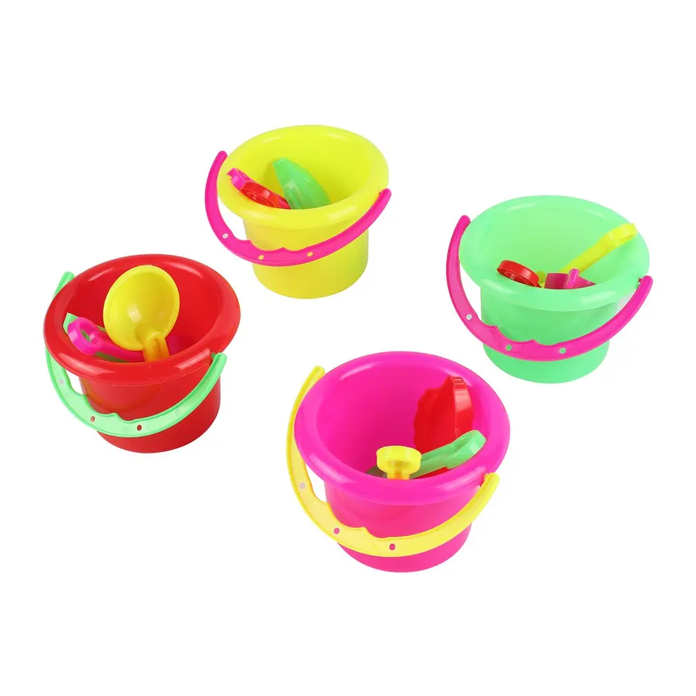 4pcs Novelty Mini Beach Toys Set Sand Pails Bucket with Shovel Rake Summer Pool Beach Sand Play Toys Gift for Children Kids
4pcs Novelty Mini Beach Toys Set Sand Pails Bucket with Shovel Rake Summer Pool Beach Sand Play Toys Gift for Children Kids