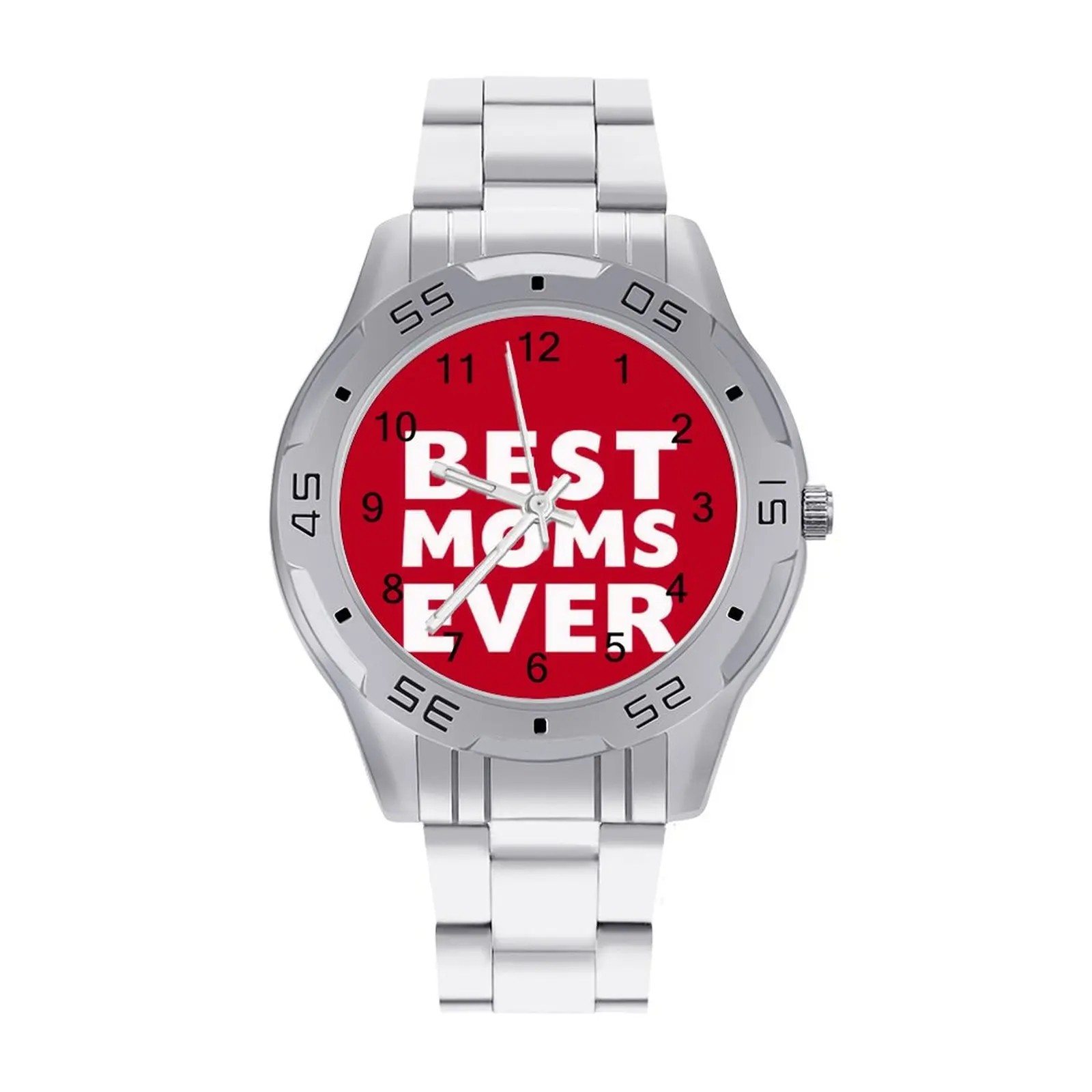 

Mom Quartz Watch Wideband Creative Wrist Watch Steel Girl Office Photo Wristwatch