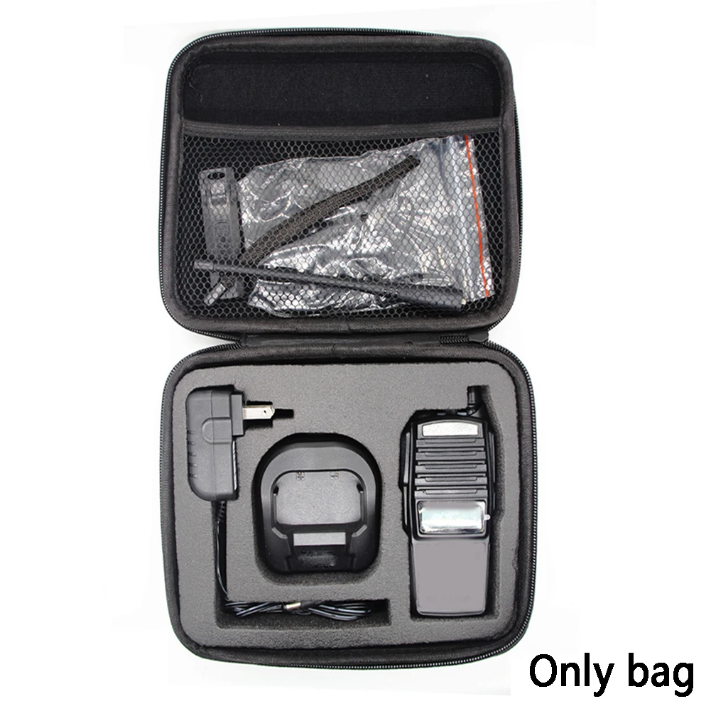 Dustproof Walkie Talkie Case Carrier Hand Bag Hunting Launch Travel Scratch Proof Portable Radio Professional For Baofeng UV-82
Dustproof Walkie Talkie Case Carrier Hand Bag Hunting Launch Travel Scratch Proof Portable Radio Professional For Baofeng UV-82