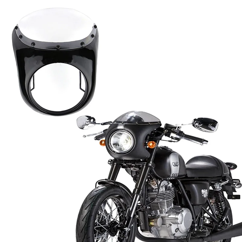 7inch Universal Cafe Racer Retro Motorcycle Headlight Fairing Windshield Wind Screen Headlight protection instrument cover
7inch Universal Cafe Racer Retro Motorcycle Headlight Fairing Windshield Wind Screen Headlight protection instrument cover
