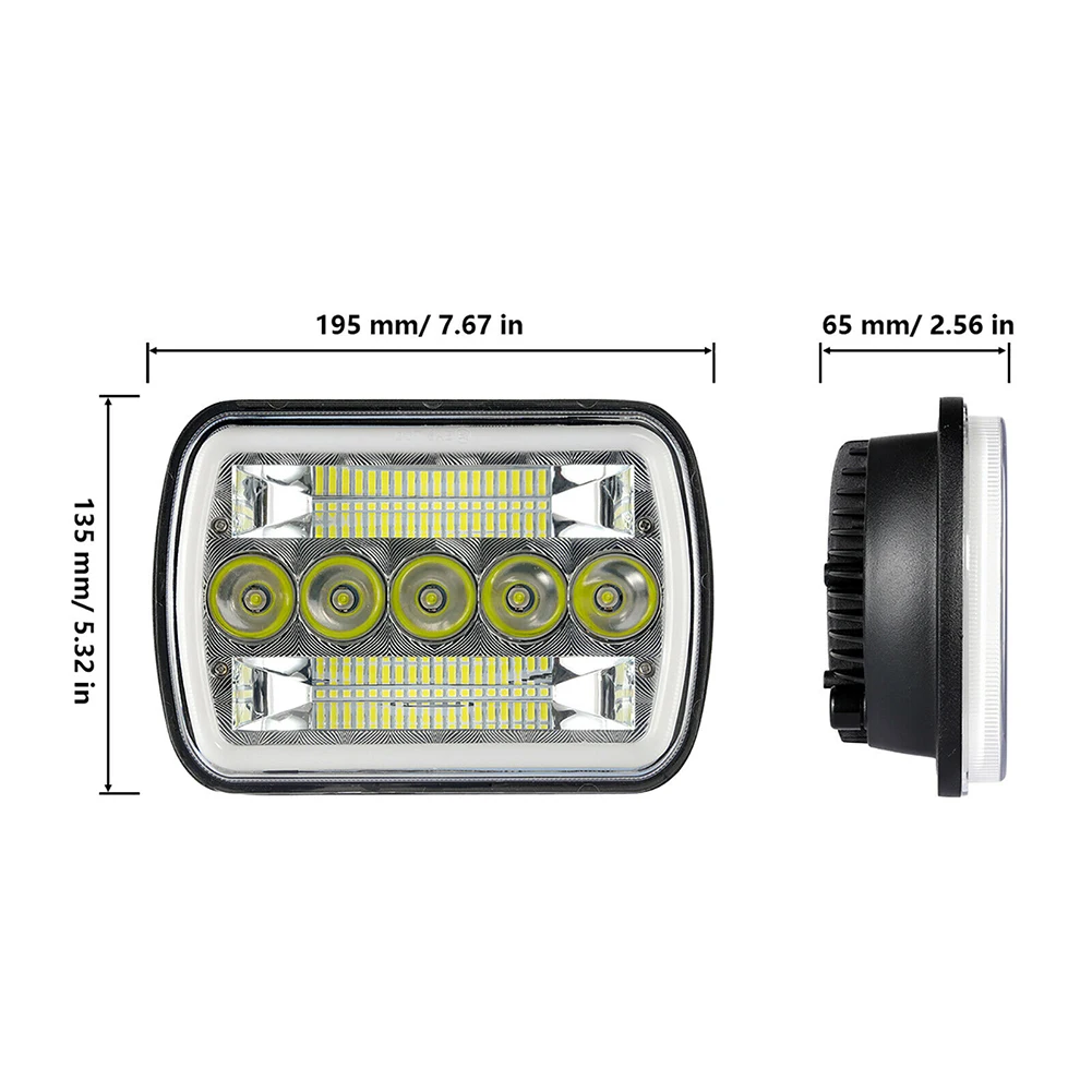 SALLE 7x6" inch LED Headlights Square Led Headlamp with DRL Retangular Beam with Jeep Wrangler Car headlights Fast delivery
SALLE 7x6" inch LED Headlights Square Led Headlamp with DRL Retangular Beam with Jeep Wrangler Car headlights Fast delivery