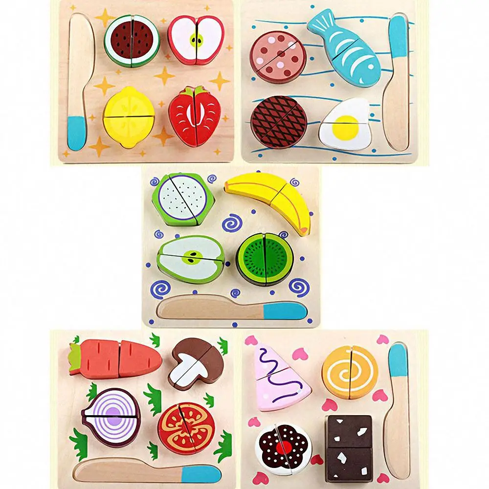 5 Styles Kids Wooden Cutting Fruits Vegetables Dessert Puzzle Kitchen Shape Matching Toys Children Pretend Play Educational Toy
5 Styles Kids Wooden Cutting Fruits Vegetables Dessert Puzzle Kitchen Shape Matching Toys Children Pretend Play Educational Toy