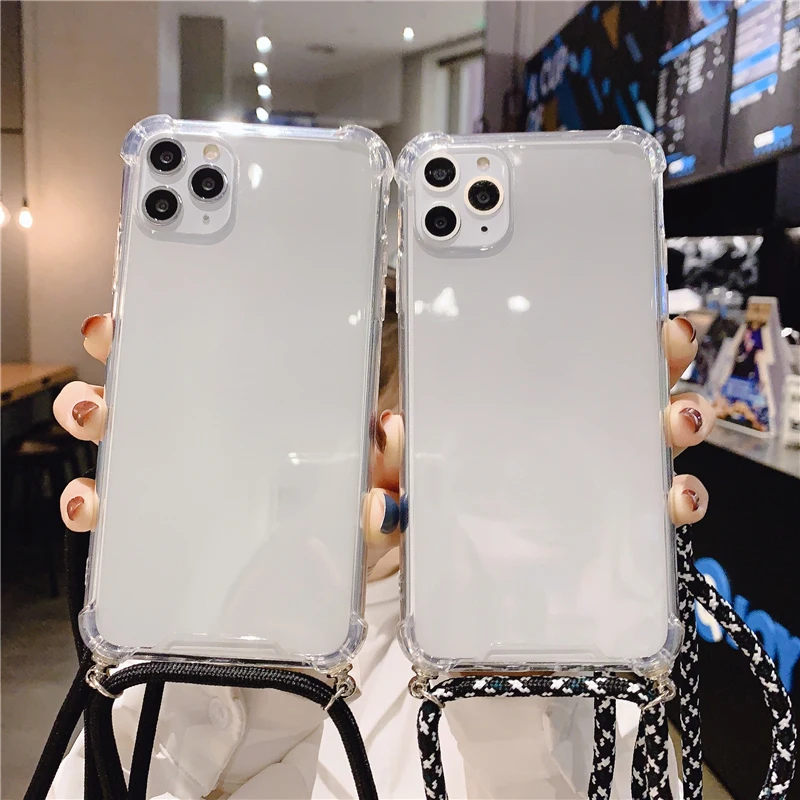 Luxury Cute Lanyard Silicone Phone Case For iPhone 13 12 11 Pro Max SE XSmax XR XS X 8 7 6 Plus Ultra-thin Necklace Strap Cover
Luxury Cute Lanyard Silicone Phone Case For iPhone 13 12 11 Pro Max SE XSmax XR XS X 8 7 6 Plus Ultra-thin Necklace Strap Cover