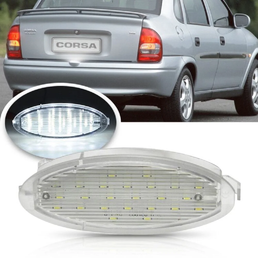 

Led License Number Plate Light Rear Tag Lamp For Opel Vauxhall Astra F Corsa Vectra Tigra Agila Caravan Coupe Kasten Stufenheck