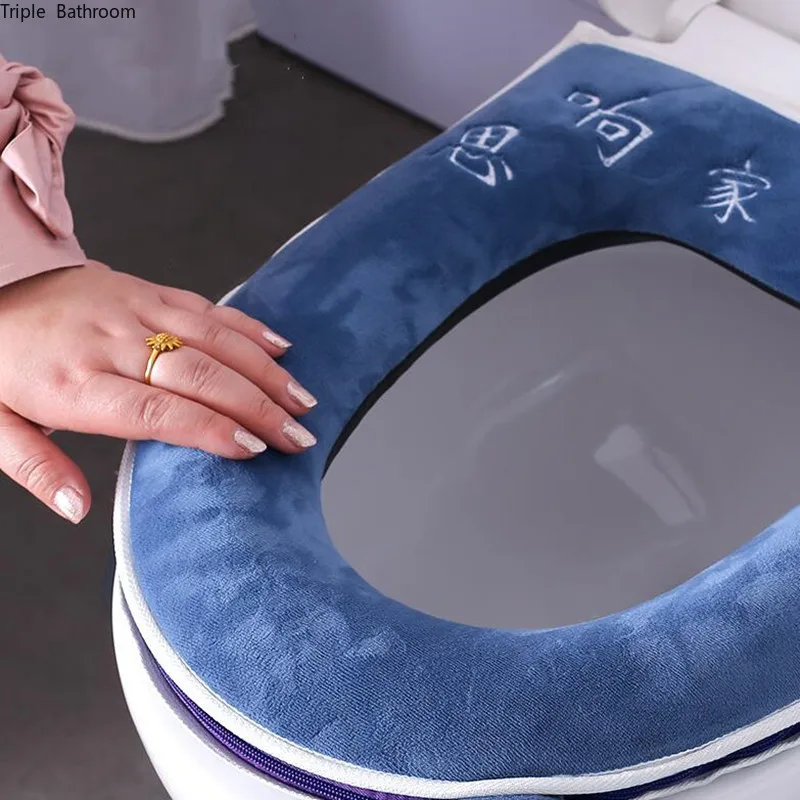 Universal plush Toilet Cushion Household Warm Soft Thicken Toilet Seat Cover Winter Waterproof WC Mat Bathroom Products
Universal plush Toilet Cushion Household Warm Soft Thicken Toilet Seat Cover Winter Waterproof WC Mat Bathroom Products