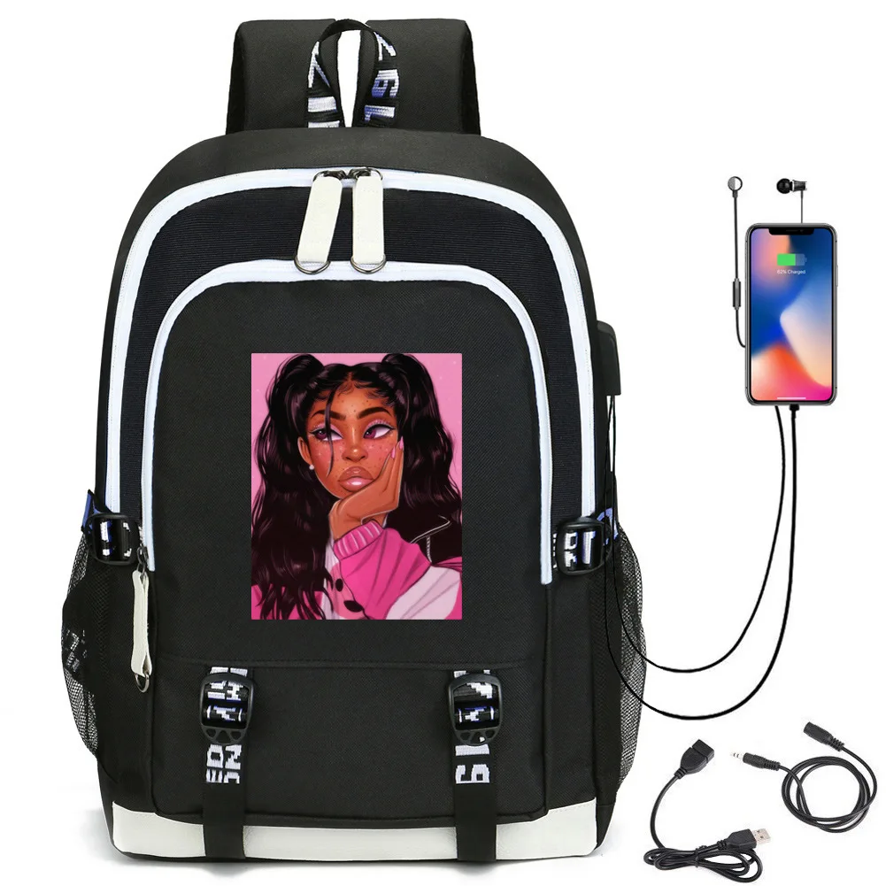 Children School Bags For Kids Black Girl Magic Afro Lady Printing School Bag Teenagers Student Book Bag Mochila Backpack 
Children School Bags For Kids Black Girl Magic Afro Lady Printing School Bag Teenagers Student Book Bag Mochila Backpack