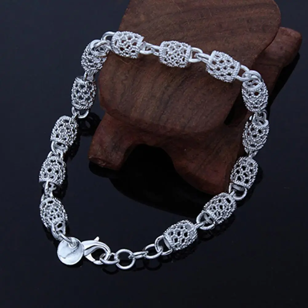 Bracelet Elegant Anti-rust Women Silver Plated Hollow Ball Bangle Chain for Travel Chain Bracelet Bangle Chain Silver Plated Hot
Bracelet Elegant Anti-rust Women Silver Plated Hollow Ball Bangle Chain for Travel Chain Bracelet Bangle Chain Silver Plated Hot