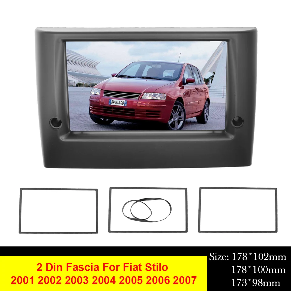Double 2Din Car Radio Frame Fascia For Fiat Stilo 2001-2007 DVD Stereo Panel Plate Mounting Dash Installation Bezel Trim Kit
Double 2Din Car Radio Frame Fascia For Fiat Stilo 2001-2007 DVD Stereo Panel Plate Mounting Dash Installation Bezel Trim Kit