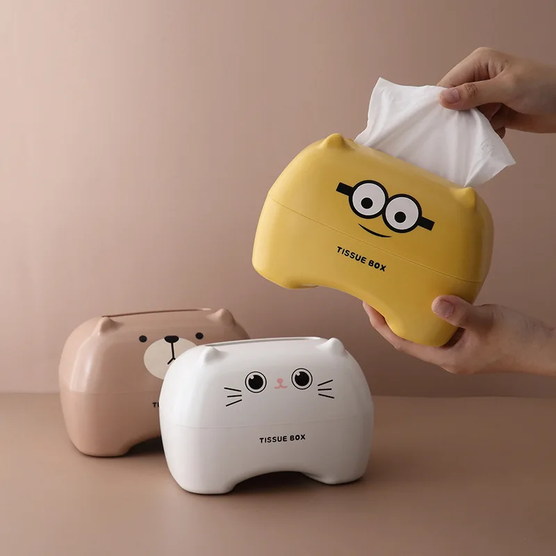 Creative Cute Cartoon Tissue Box Nordic Roll Paper Storage Box Thickened Plastic Tissue Box Container Towel Napkin Tissue Holder
Creative Cute Cartoon Tissue Box Nordic Roll Paper Storage Box Thickened Plastic Tissue Box Container Towel Napkin Tissue Holder