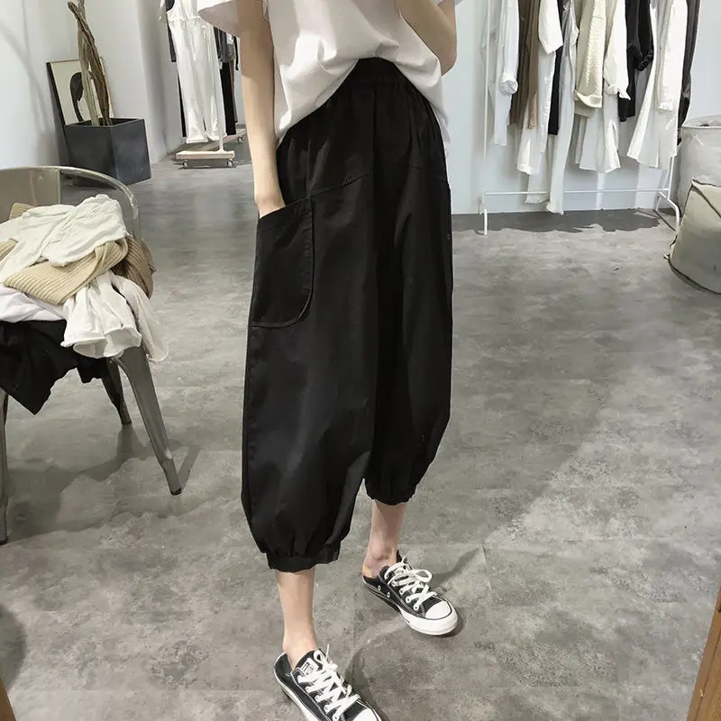 Cotton Women's Summer New Loose Size Pants Show Thin Wide Leg Pocket Casual Women Capris High Waist Radish Pants Trousers P3 299
Cotton Women's Summer New Loose Size Pants Show Thin Wide Leg Pocket Casual Women Capris High Waist Radish Pants Trousers P3 299