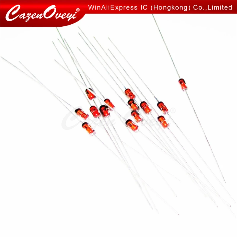 100pcs/lot 1N60 DO-7 1N60P DO-35 Schottky Germanium Diode TV Radio FM Detection In Stock | Электронные компоненты и