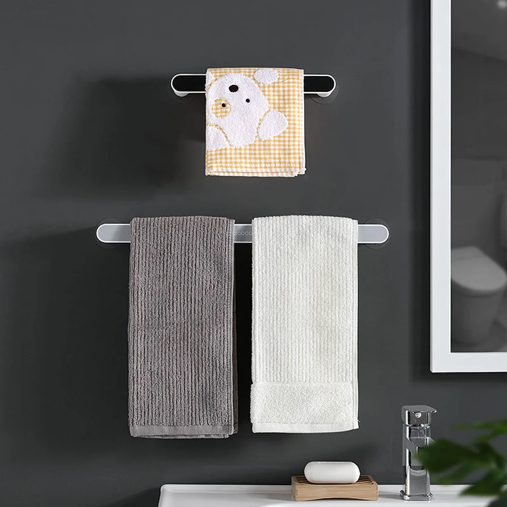 Towel rack free punch toilet kitchen bathroom sucker simple creative bath towel rack shelf wall mounted towel bar
Towel rack free punch toilet kitchen bathroom sucker simple creative bath towel rack shelf wall mounted towel bar