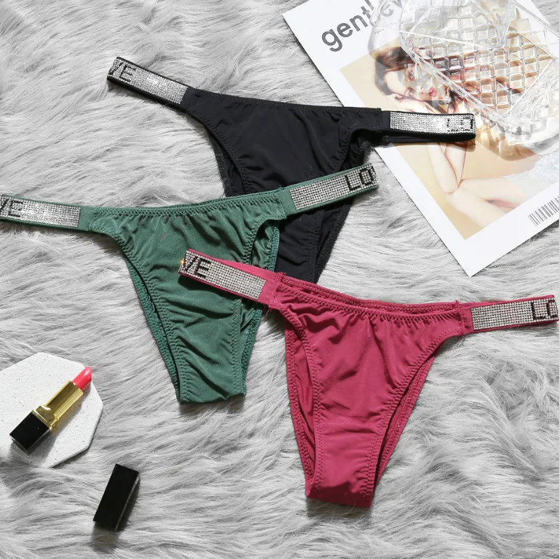 panties for women Sexy Thong pink letter Rhinestones belt G-string Fashion low-rise tanga Shorts Briefs T-back string underwear
panties for women Sexy Thong pink letter Rhinestones belt G-string Fashion low-rise tanga Shorts Briefs T-back string underwear
