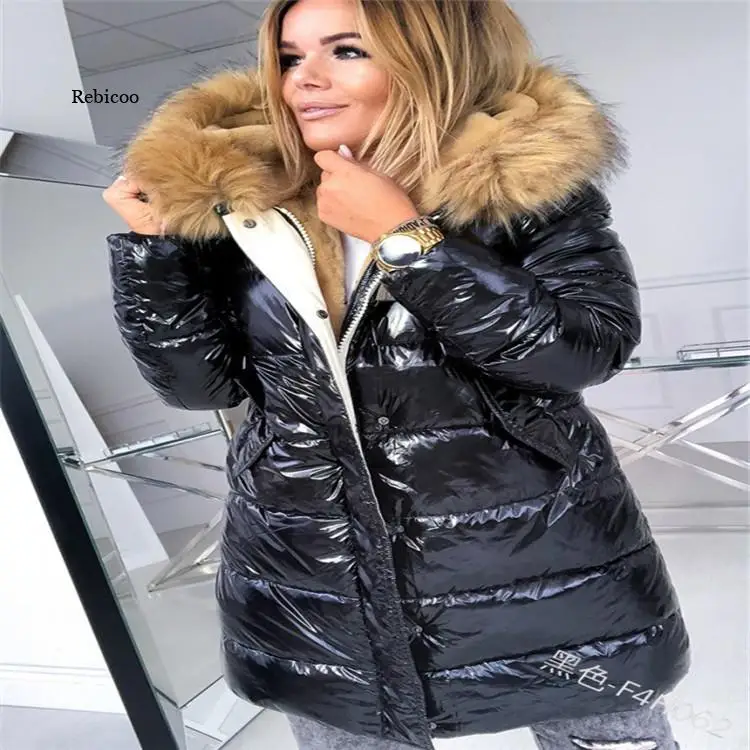 Women's Jackets Winter Female Clothes Light-Reflective Padded Streetwear Oversized Fleece Parka Quilted Faux Fur Coat
Women's Jackets Winter Female Clothes Light-Reflective Padded Streetwear Oversized Fleece Parka Quilted Faux Fur Coat