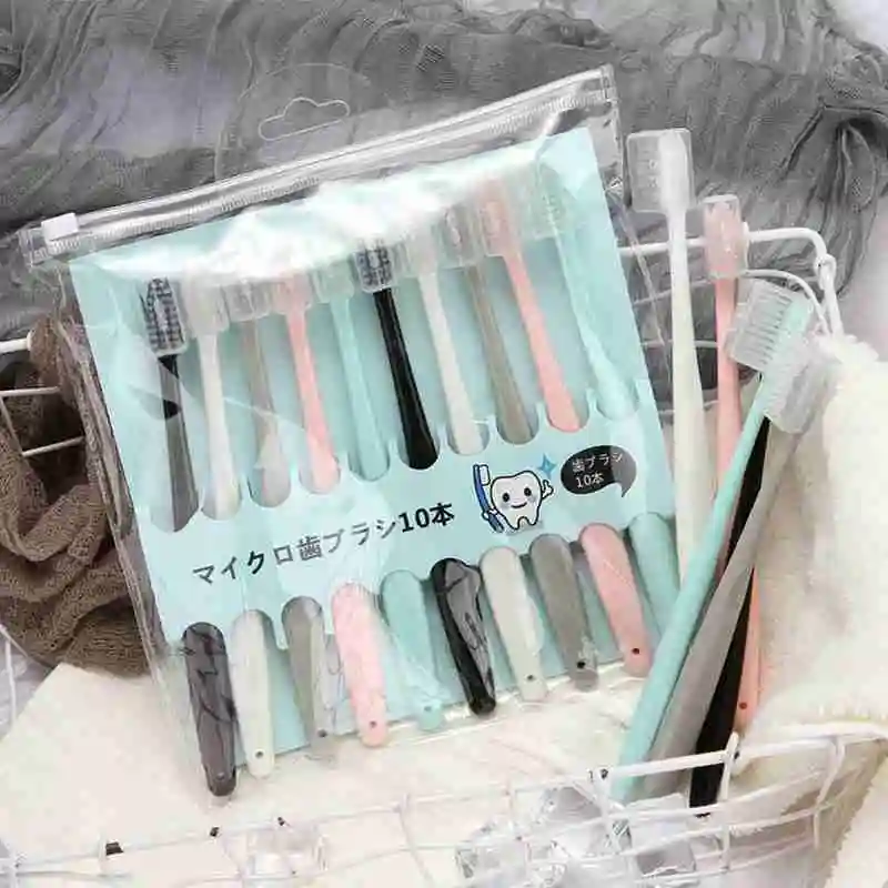 Toothbrush Color 10Pc/set Ultra Fine Super Soft Black Care Brush Cleaning Bristle Simple Oral Holder Deep Toothbrush Brush D4A8
Toothbrush Color 10Pc/set Ultra Fine Super Soft Black Care Brush Cleaning Bristle Simple Oral Holder Deep Toothbrush Brush D4A8