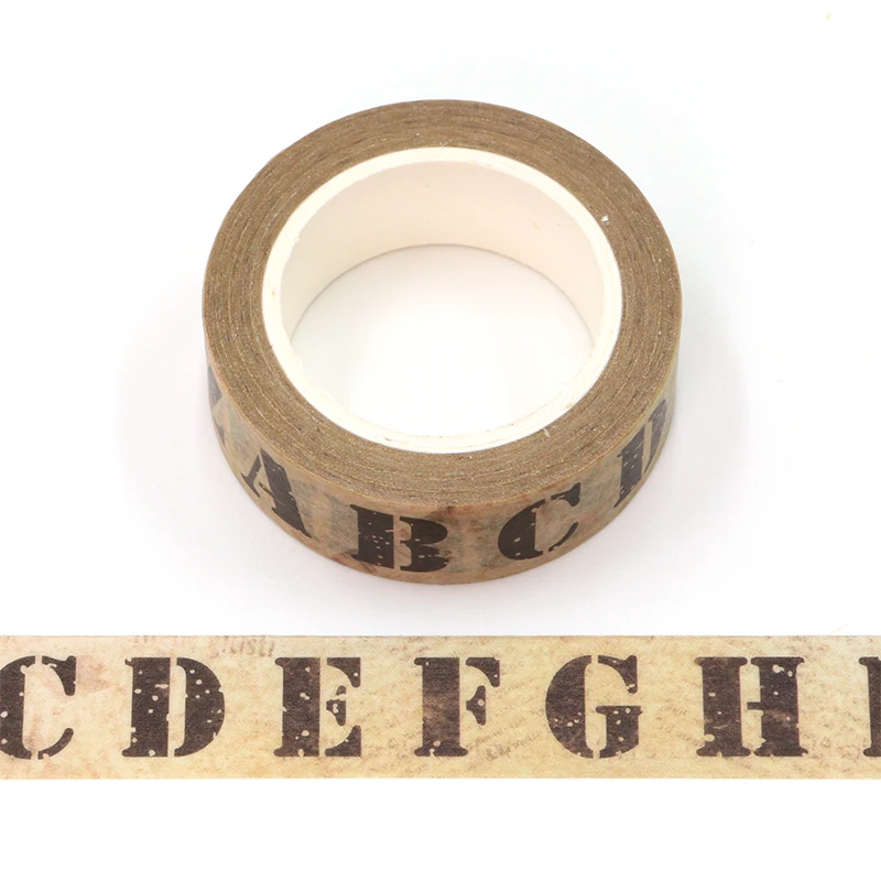New 1PC 15mm*10m Retro Vintage Letters Decorative Washi Tape Scrapbooking Masking Tape Office mask washi tape
New 1PC 15mm*10m Retro Vintage Letters Decorative Washi Tape Scrapbooking Masking Tape Office mask washi tape