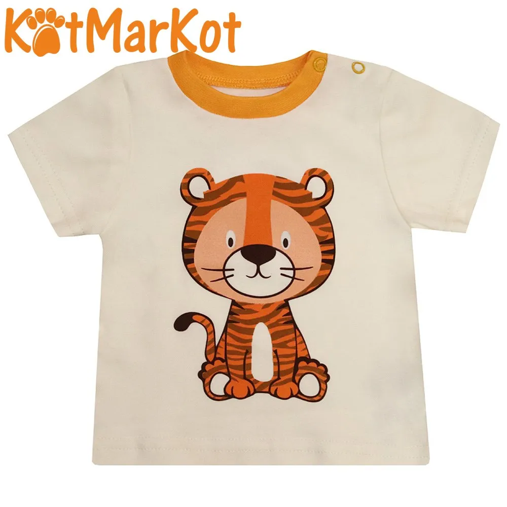 Футболка для мальчика Котмаркот хлопок "MY TIGER" 77312 | Мать и ребенок
