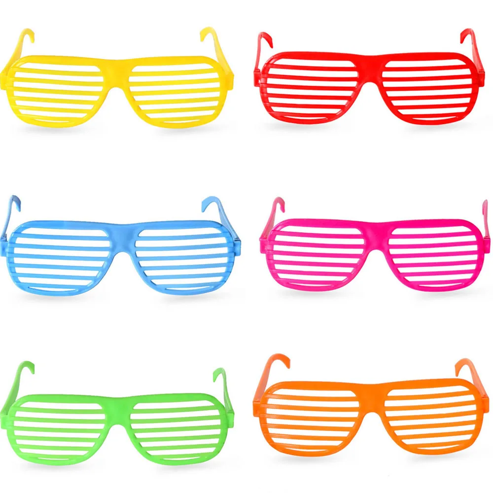 12 Pack Neon Color Shutter Glasses Party Sunglasses for Kids Adults Retro Rock Star Disco Dress-Up Supply Birthday Christmas
12 Pack Neon Color Shutter Glasses Party Sunglasses for Kids Adults Retro Rock Star Disco Dress-Up Supply Birthday Christmas