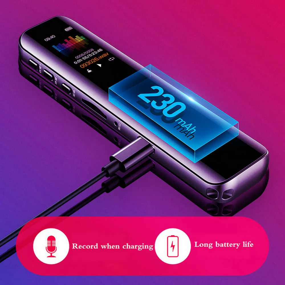 V39 Voice Activated Portable Recorder MP3 Player Telephone Audio Recording Dual Arc Microphone Digital Voice Recorder Dictaphone
V39 Voice Activated Portable Recorder MP3 Player Telephone Audio Recording Dual Arc Microphone Digital Voice Recorder Dictaphone