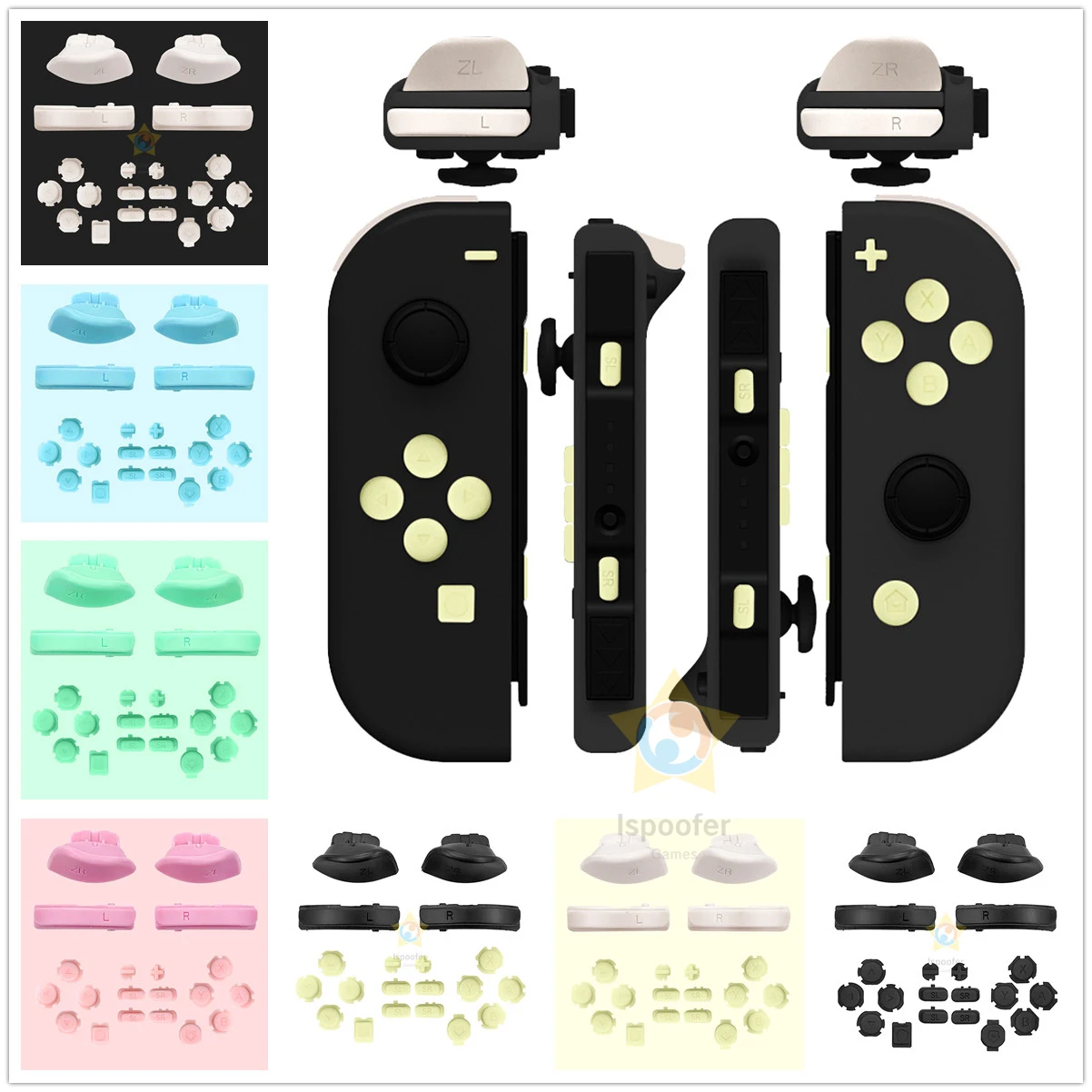 Black Replacement For Switch Joycons L R ZL ZR Button ABXY D-Pad Button SL SR Buttons For Nintendo Switch Joycons Left Right
Black Replacement For Switch Joycons L R ZL ZR Button ABXY D-Pad Button SL SR Buttons For Nintendo Switch Joycons Left Right