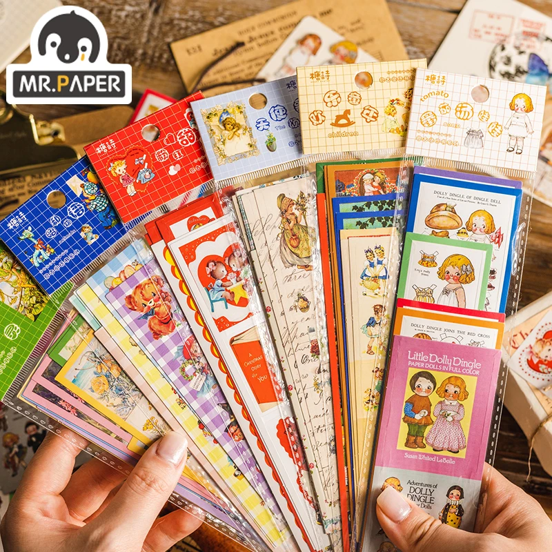 Mr Paper 6 Design Coated Paper Die-cut Flat Sticker Retro Fairy Tale Book Series Creative Hand Account DIY Decorative Sticker
Mr Paper 6 Design Coated Paper Die-cut Flat Sticker Retro Fairy Tale Book Series Creative Hand Account DIY Decorative Sticker