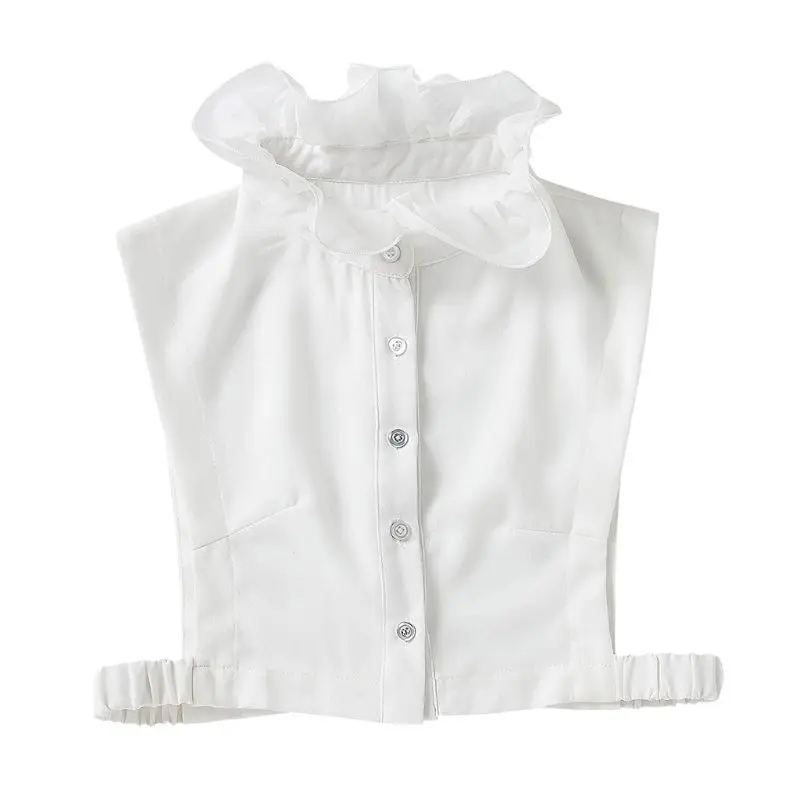 Sweet Ruffles Fake Stand Collar Female High Neck Chiffon Detachable Half Shirt M7DD
Sweet Ruffles Fake Stand Collar Female High Neck Chiffon Detachable Half Shirt M7DD