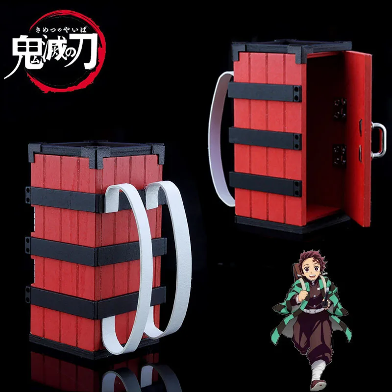 

Anime Demon Slayer Cosplay Kimetsu No Yaiba Kamado Tanjirou Agatsuma Zenitsu Hashibira Inosuke Kamado Nezuko Box Keychain Gift