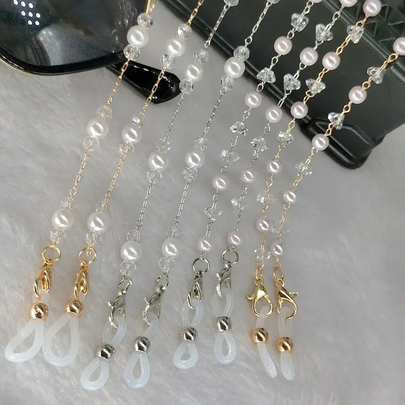 Fashion Eyeglasses Chain Imitation Pearl Beaded Trendy Women Outside Casual Sunglasses Accessory Necklace Gift Mask Hanging Rope
Fashion Eyeglasses Chain Imitation Pearl Beaded Trendy Women Outside Casual Sunglasses Accessory Necklace Gift Mask Hanging Rope
