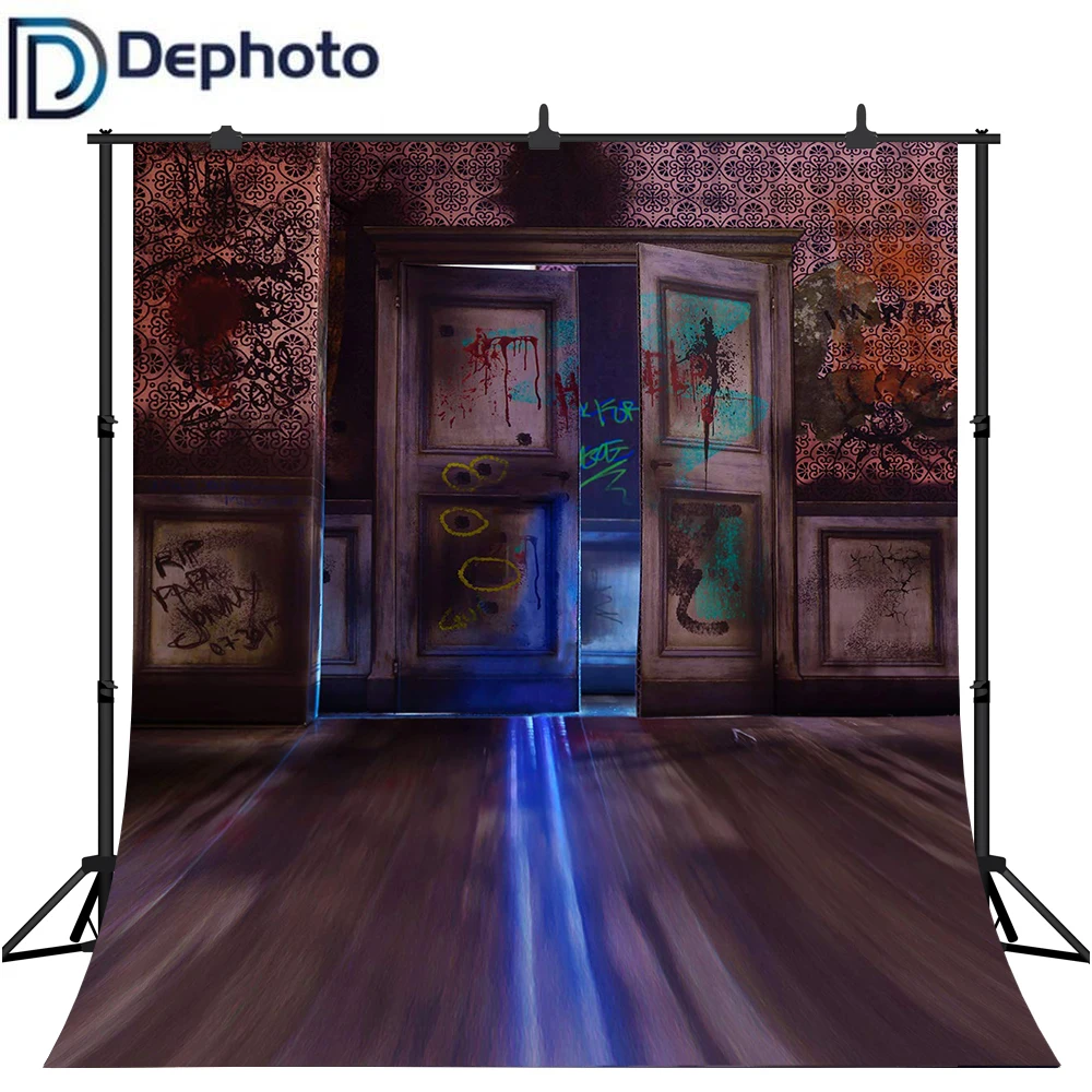 Dephoto Halloween Photography Backdrop Horror Dark Blood Hand Wooden Doors Background Photocall Photobooth Photo Studio Party
Dephoto Halloween Photography Backdrop Horror Dark Blood Hand Wooden Doors Background Photocall Photobooth Photo Studio Party