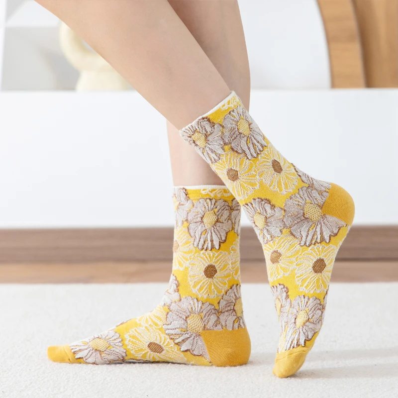 Prowow 5 Pairs/Set Cute Woman Socks Cotton Sunflower Classic Socks Women Solid Color Size 34-40
Prowow 5 Pairs/Set Cute Woman Socks Cotton Sunflower Classic Socks Women Solid Color Size 34-40