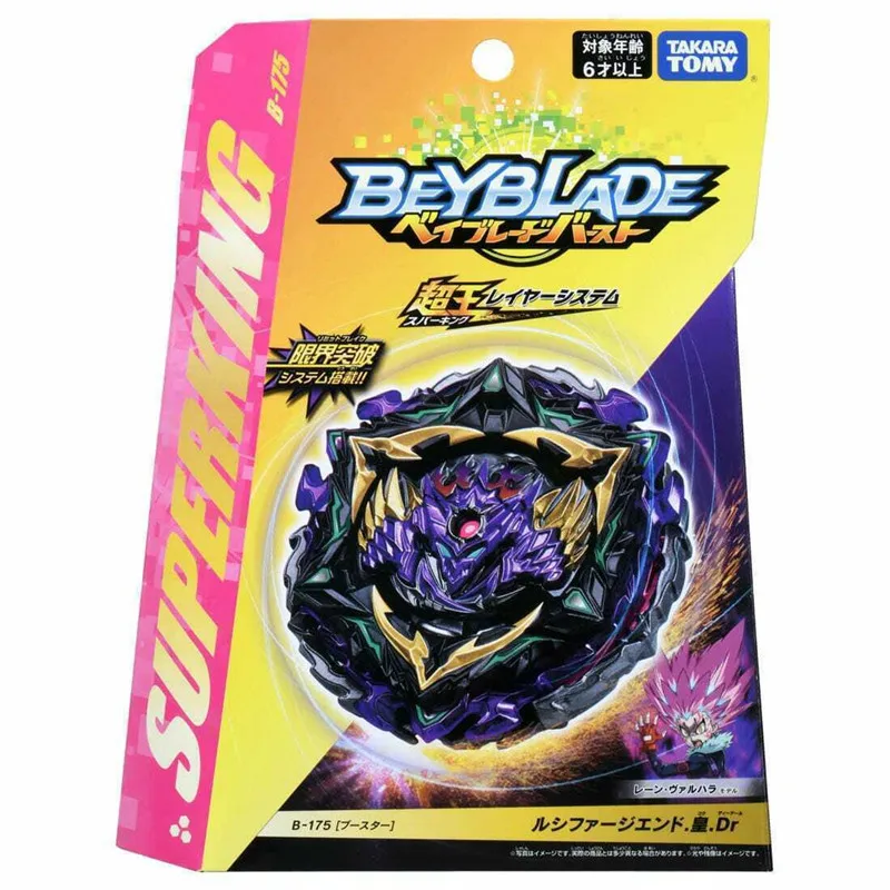 Takara Tomy Beyblade BURST Superking B-175 Lucifer The End Kou Drift toys for children
Takara Tomy Beyblade BURST Superking B-175 Lucifer The End Kou Drift toys for children
