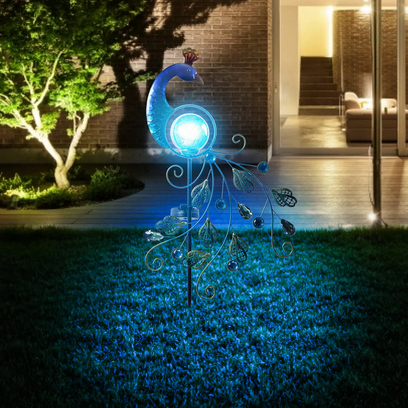 Garden Solar Peacock Lawn Light Lawn Animal Decoration Stakes Outdoor Blue Night Light Energy Saving Lamp Party Decor Supplies#W
Garden Solar Peacock Lawn Light Lawn Animal Decoration Stakes Outdoor Blue Night Light Energy Saving Lamp Party Decor Supplies#W