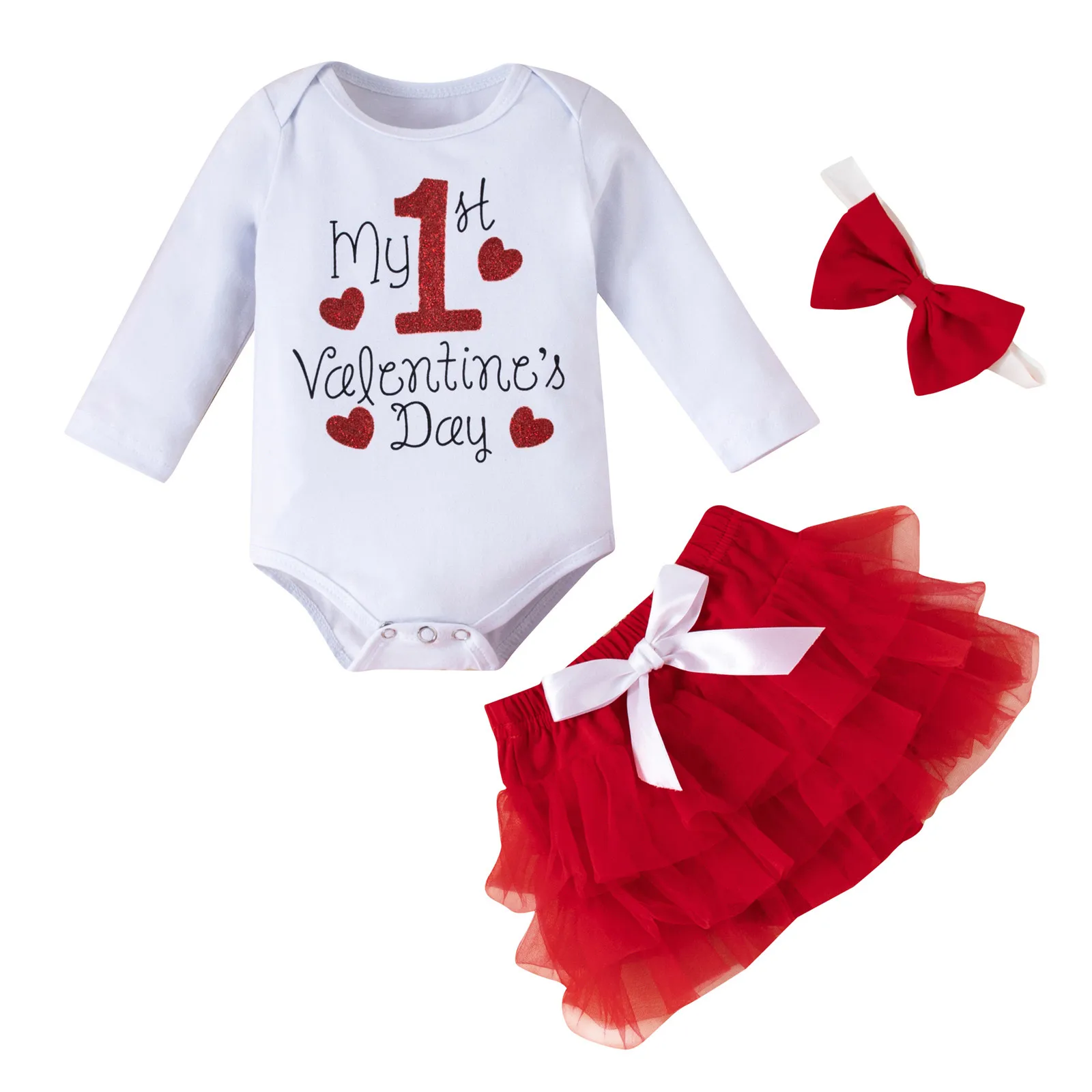 0-2Y My First Valentines Day Outfits Newborn Infant Baby Girl Clothing Set Letter Long Sleeve Romper Red Tutu Skrits Outfits
0-2Y My First Valentines Day Outfits Newborn Infant Baby Girl Clothing Set Letter Long Sleeve Romper Red Tutu Skrits Outfits
